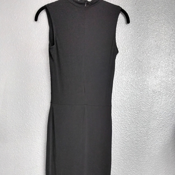 Go Jane Black Body Con Dress With Front Cut Out   Size Small - Picture 2 of 5